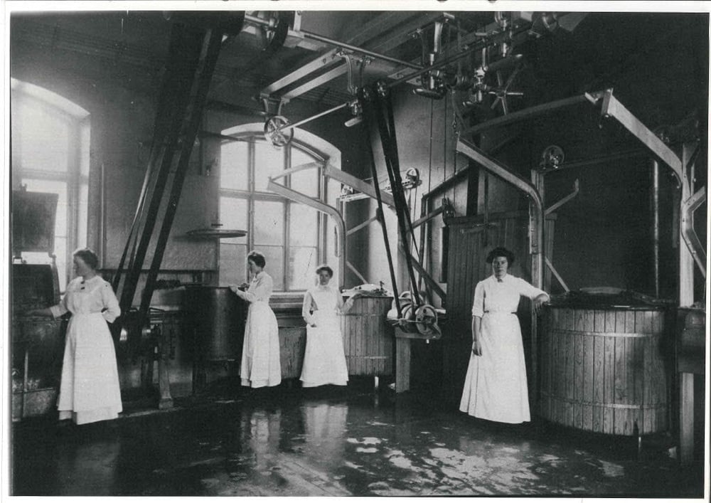 Fotografi från Gävle sjukhus, 1913. 