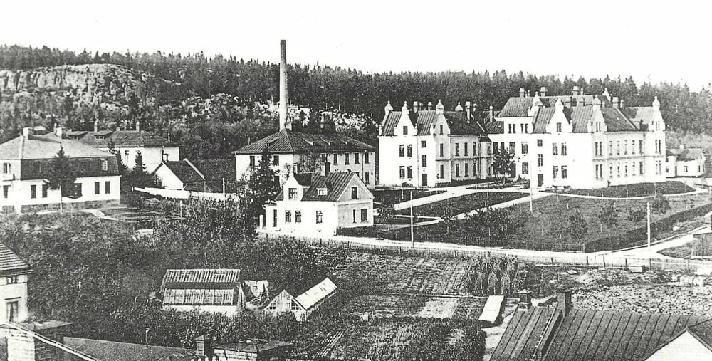 Bild från arkivet på Länssjukhuset i Hudiksvall.