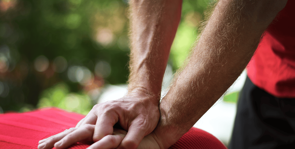 Hjärt-lungräddning Sms-livräddare