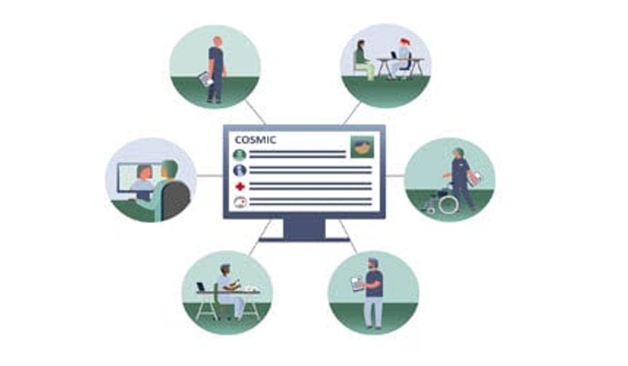 grafisk bild med datorskärm i mitten