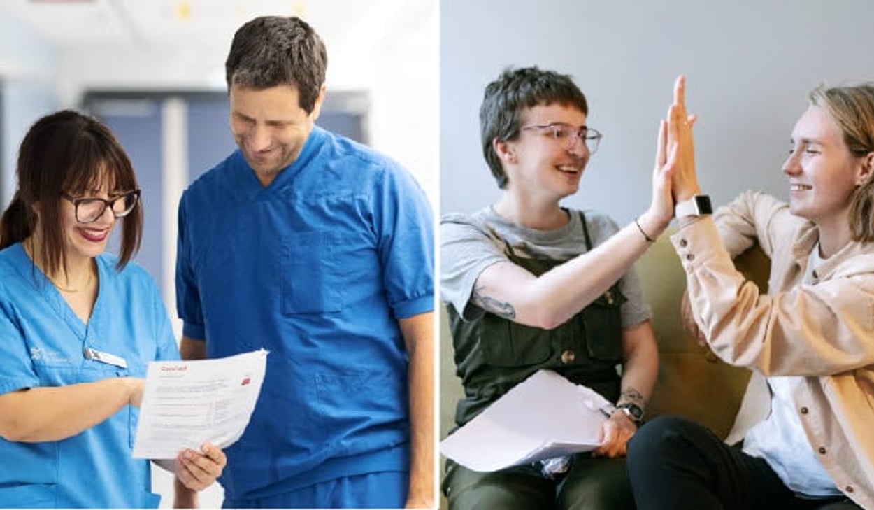 Medarbetare i Region Gävleborg och praktiserande ungdomar