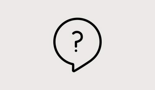 Illustrerad bild av en pratbubbla med ett frågetecken i 