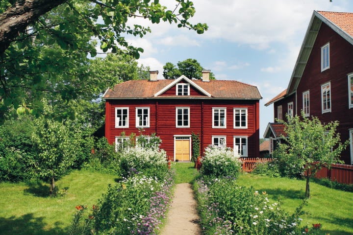 Världsarvsgården Erik Anders omringad av grönska
